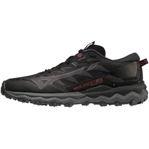 imageMizuno Womens Wave Rider 16 Running ShoeBlack Irong Garnetrose