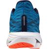 imageMizuno Mens Wave Rider 28 Running ShoeBlue Pacegreen Gecko