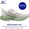 imageMizuno Mens Wave Rider 28 Running ShoeSnow Whitefrosty Green