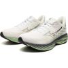 imageMizuno Mens Wave Rider 28 Running ShoeSnow Whitefrosty Green