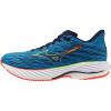 imageMizuno Mens Wave Rider 28 Running ShoeBlue Pacegreen Gecko