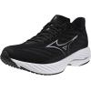 imageMizuno Mens Wave Rider 28 Running ShoeBlacksilver