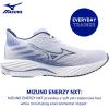 imageMizuno Mens Wave Rider 28 Running ShoeWhiteestate Blue