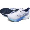 imageMizuno Mens Wave Rider 28 Running ShoeWhiteestate Blue