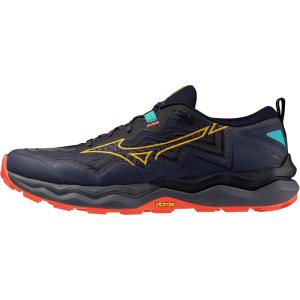 imageMizuno Mens Wave Daichi 9 Running ShoeBaritone Bluecitrus