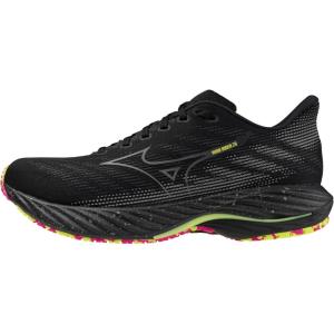 imageMizuno Mens Wave Rider 28 Running ShoeBlackpink Tetra