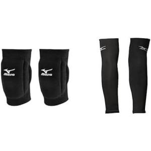 imageMizuno T10 Plus Kneepad ADULT Volleyball Kneepad Black One Size Arm Sleeves Black OSFM