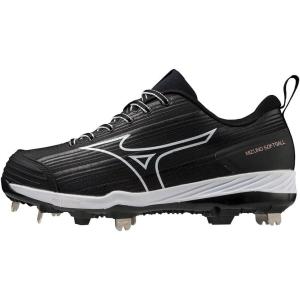 imageMizuno Womens Sweep 6 Softball ShoeBlackWhite