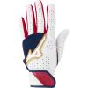imageMizuno Pro Select Fastpitch Womens Softball Batting GloveNavyRed