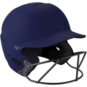 imageMizuno Adult F6 Fastpitch Softball Batting Helmet with MaskNavy
