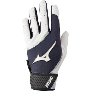 imageMizuno MVP Adult Baseball Batting Gloves  Pair  Adult Youth and TBall  Nonslip Palm  FlexMesh Back  QuikAdjust Wrist TabWhiteGrey