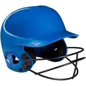 imageMizuno MVP Series Solid Batting Helmet with Fastpitch Softball MaskRoyal