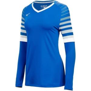 imageMizuno Womens Techno 8 Long Sleeve Volleyball JerseyRoyalWhite