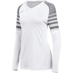 imageMizuno Womens Techno 8 Long Sleeve Volleyball JerseyWhiteShade