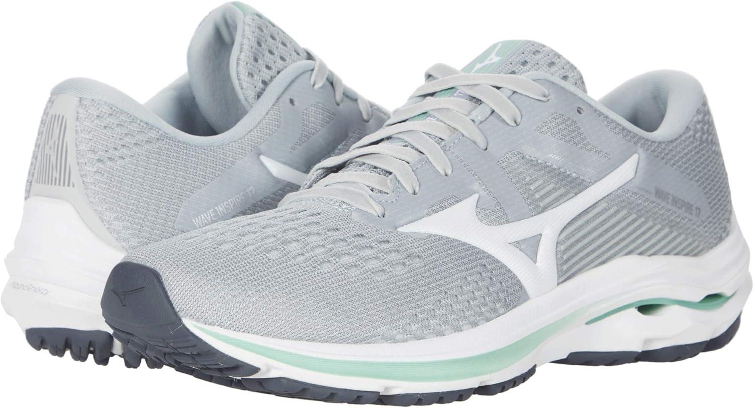 imageMizuno Womens Wave Inspire 17 Running ShoeHarbor Mistwhite