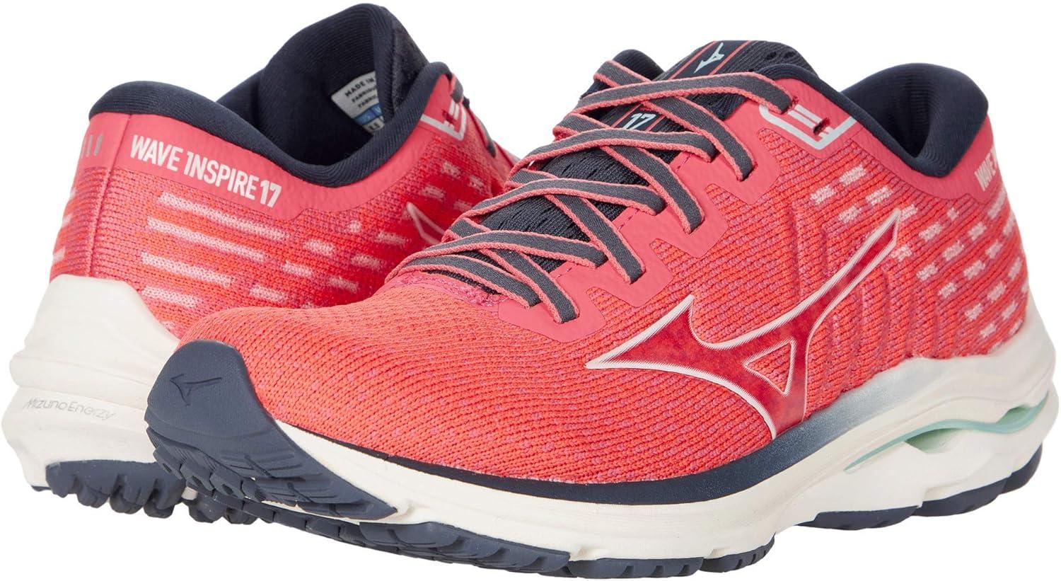 imageMizuno Womens Wave Inspire 17 Running ShoeRedwhite