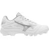 imageMizuno Girls Cushionrevo Finch Jr TPU Spike Softball CleatWhitesilver