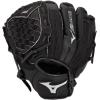 imageMizuno Prospect PowerClose Youth Baseball Glove Series I VFlex Notch I Parashock Palm Pad I Buttersoft LinerBlackTartan Flex Web