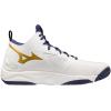 imageMizuno UnisexAdult Wave Momentum 3 Mid Unisex Volleyball ShoeMulticoloured White Blue Ribbon Mpgold