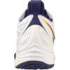 imageMizuno UnisexAdult Wave Momentum 3 Mid Unisex Volleyball ShoeMulticoloured White Blue Ribbon Mpgold