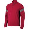 imageMizuno Long Sleeve Hitting Jacket  Wind Resistant  Stretch Woven Fabric  Front 14 Zip  Side 14 ZipRedShade
