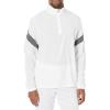 imageMizuno Long Sleeve Hitting Jacket  Wind Resistant  Stretch Woven Fabric  Front 14 Zip  Side 14 ZipWhiteShade