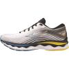 imageMizuno Mens Wave Sky 6 Running ShoeWhite Cyber Yellow Ibunting