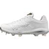 imageMizuno Womens Pro Fp Low Womens Metal Fastpitch CleatWhiteSilver