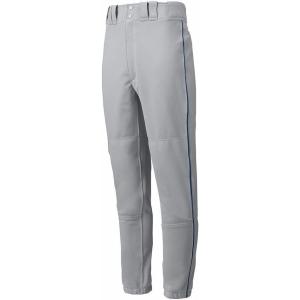 imageMizuno Adult Mens Premier Piped Baseball PantGreyNavy