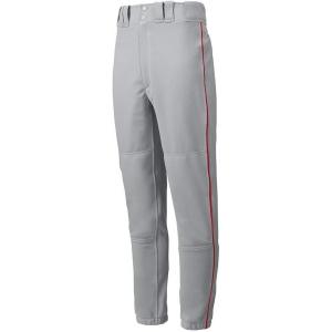 imageMizuno Adult Mens Premier Piped Baseball PantGreyRed