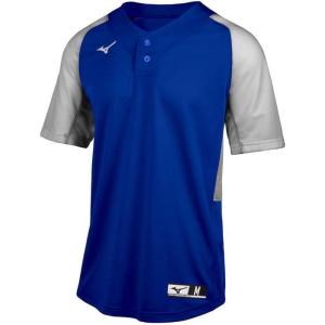 imageMizuno Aerolite 2Button Baseball JerseyRoyalgrey