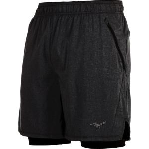 imageMizuno Mens Alpha Eco 7quot 2n1 Running ShortBlack