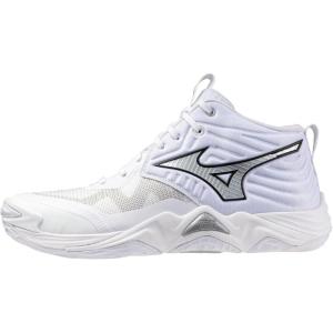 imageMizuno Mens Flat Volleyball ShoeMulticolor WhiteSilver