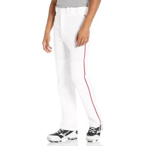 imageMizuno Mens Premier Pro Piped G2 Baseball PantWhiteRed