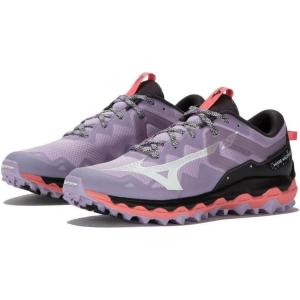 imageMizuno Mens Trail Running ShoePastel Lilac White Sun Kissed Coral