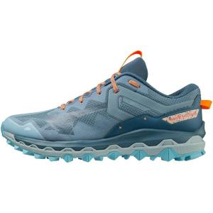 imageMizuno Mens Trail Running ShoeProvincial Blue Baby Blue Light Orange