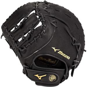 imageMizuno Prospect PowerClose Youth Baseball Glove Series I VFlex Notch I Parashock Palm Pad I Buttersoft LinerBlackFirst Base Mitt