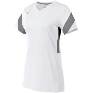 imageMizuno Womens Balboa 6 Short Sleeve Volleyball JerseyWhiteshade