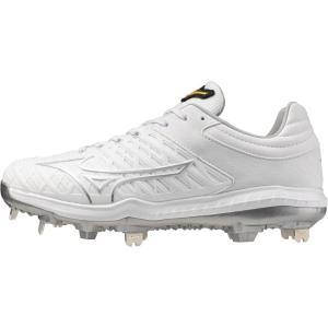 imageMizuno Womens Pro Fp Low Womens Metal Fastpitch CleatWhiteSilver