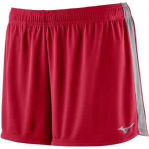 imageMizuno Womens Standard Icon 35quot ShortRedcharcoalshadow