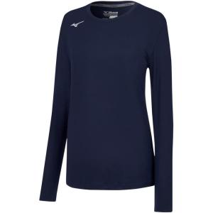 imageMizuno Womens Standard Long Sleeve Attack TeeNavy