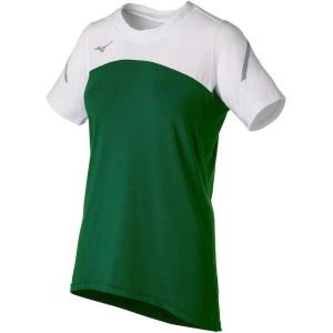 imageMizuno Womens Techno VII Short Sleeve Volleyball JerseyForestwhite