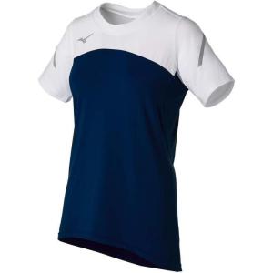 imageMizuno Womens Techno VII Short Sleeve Volleyball JerseyNavywhite