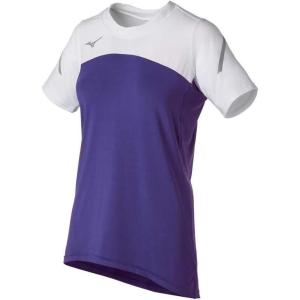 imageMizuno Womens Techno VII Short Sleeve Volleyball JerseyPurplewhite