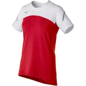 imageMizuno Womens Techno VII Short Sleeve Volleyball JerseyRedwhite