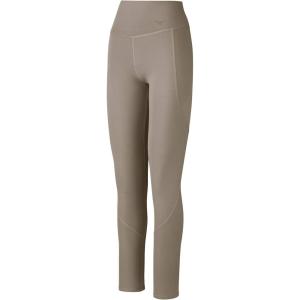 imageMizuno womens HighWaisted Compression Leggings with PocketsVintage Khaki