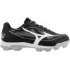 imageMizuno Boys Cushionrevo Diamond Jr TPU Spike Baseball CleatBlackWhite