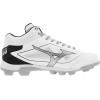 imageMizuno Mens Cushionrevo Diamond Mid TPU Spike Baseball CleatWhiteBlack
