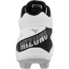 imageMizuno Mens Cushionrevo Diamond Mid TPU Spike Baseball CleatWhiteBlack