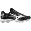 imageMizuno Mens Cushionrevo Diamond TPU Spike Baseball CleatBlackWhite